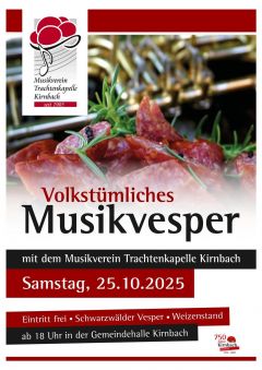 Musikverein Trachtenkapelle Kirnbach e.V. - Musikvesper