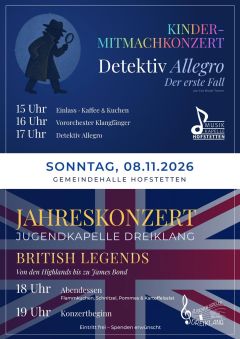 Kindermitmachkonzert & Jahreskonzert Jugendkapelle Dreiklang