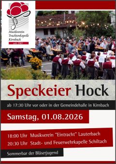 Musikverein Trachtenkapelle Kirnbach | Speckeier Hock